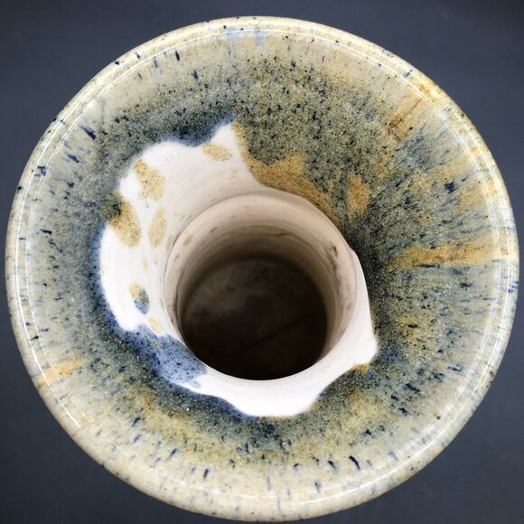 Jack Westlin Northwest Artist Signed 9" Hand Thrown & Painted Stoneware Vase - Picture 3 of 7